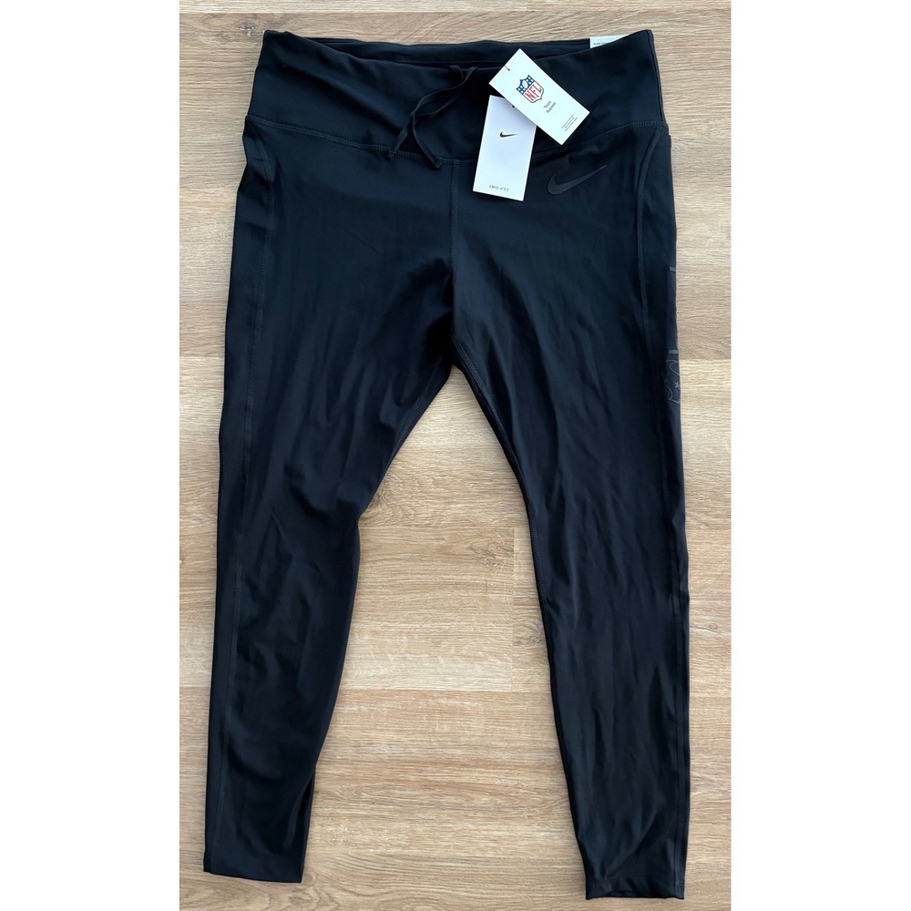 NWT Women's Nike Fast Houston Texans Dri-FIT Running Leggings - XL - Black
